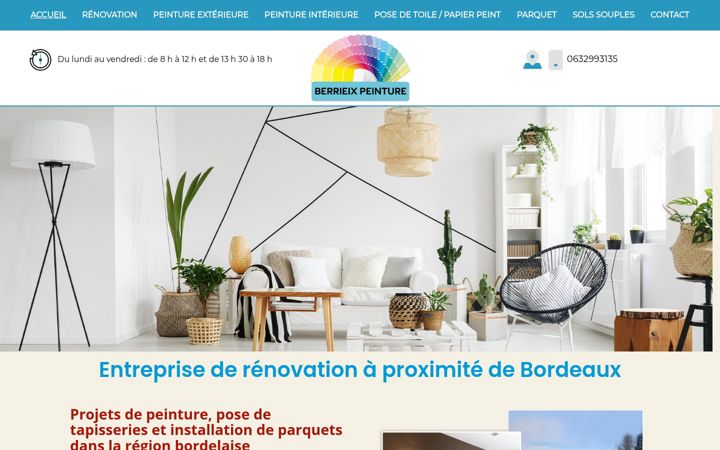 Screenshot of berriex-peinture.fr