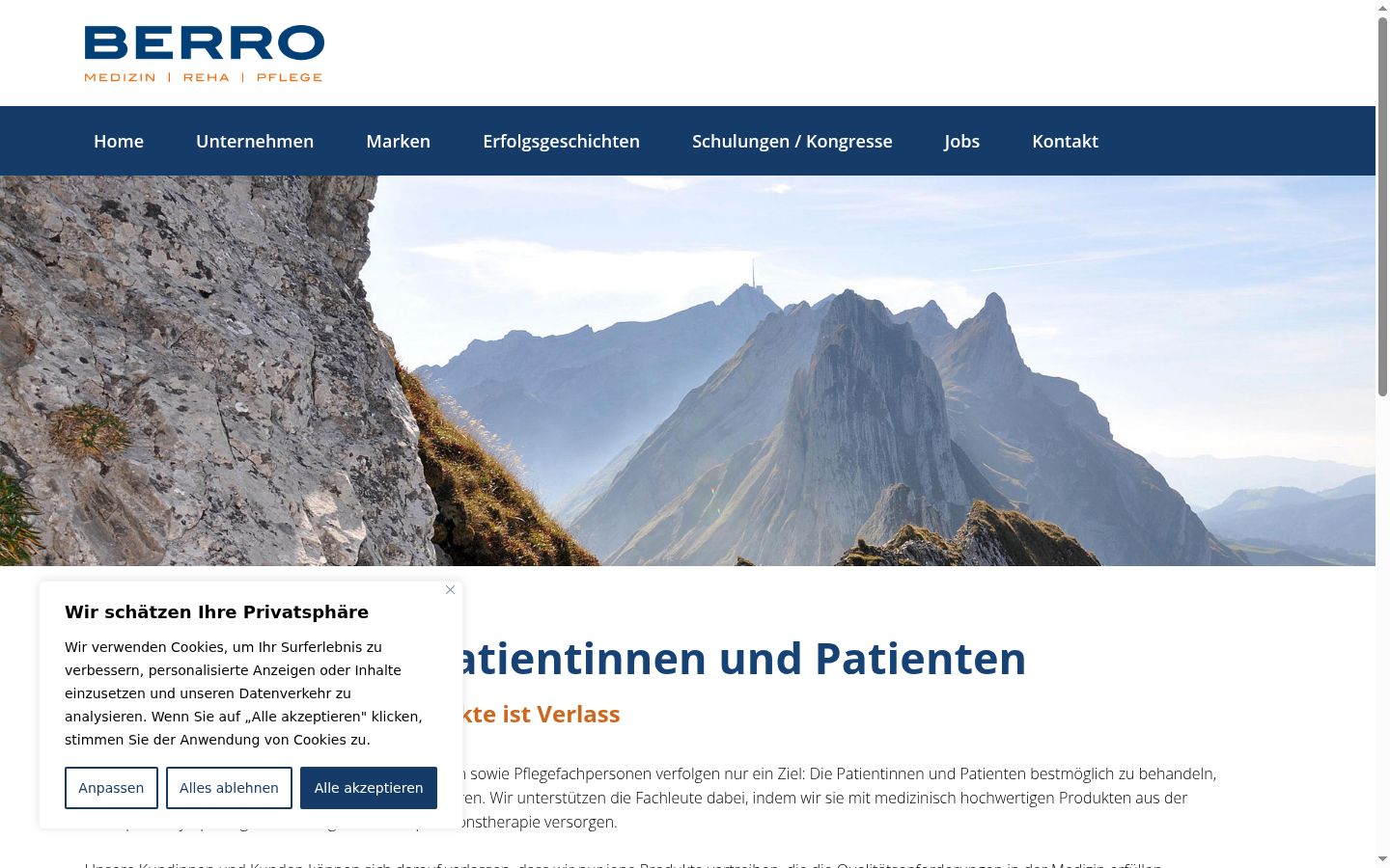 Screenshot tal-banner tal-kunsens muri qabel kwalunkwe interazzjoni