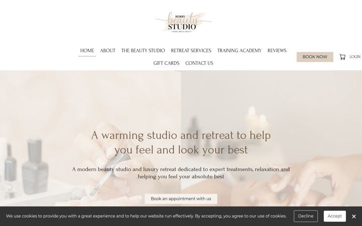 Screenshot of berrybeautystudiotorquay.co.uk