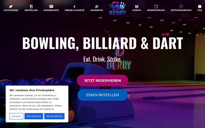 Screenshot of berrybowling.de