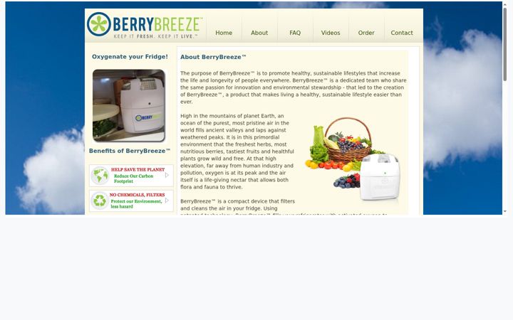 Screenshot of berrybreeze.co.za