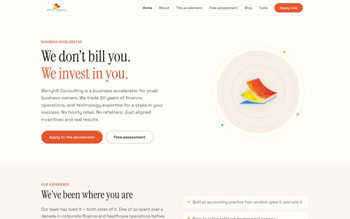 Screenshot of berryhillconsulting.com