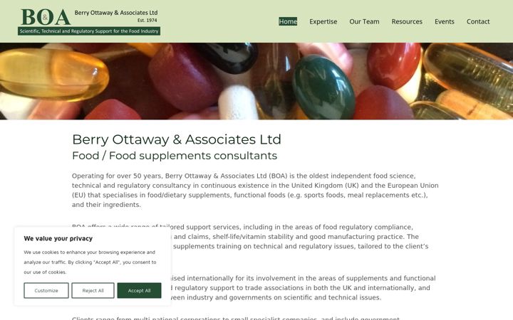 Screenshot of berryottaway.co.uk