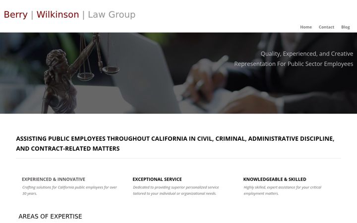 Screenshot of berrywilkinson.com