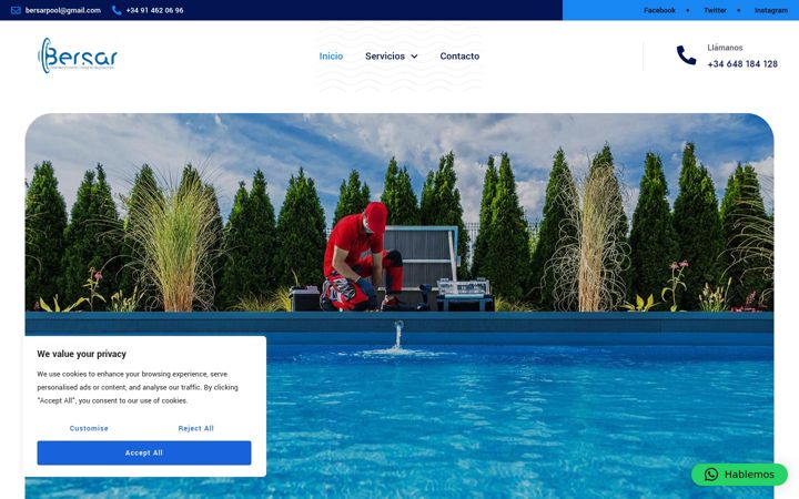 Screenshot of bersar.com