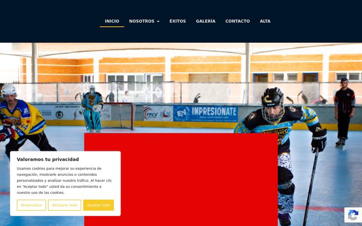 Screenshot of berserkershockeyclub.com