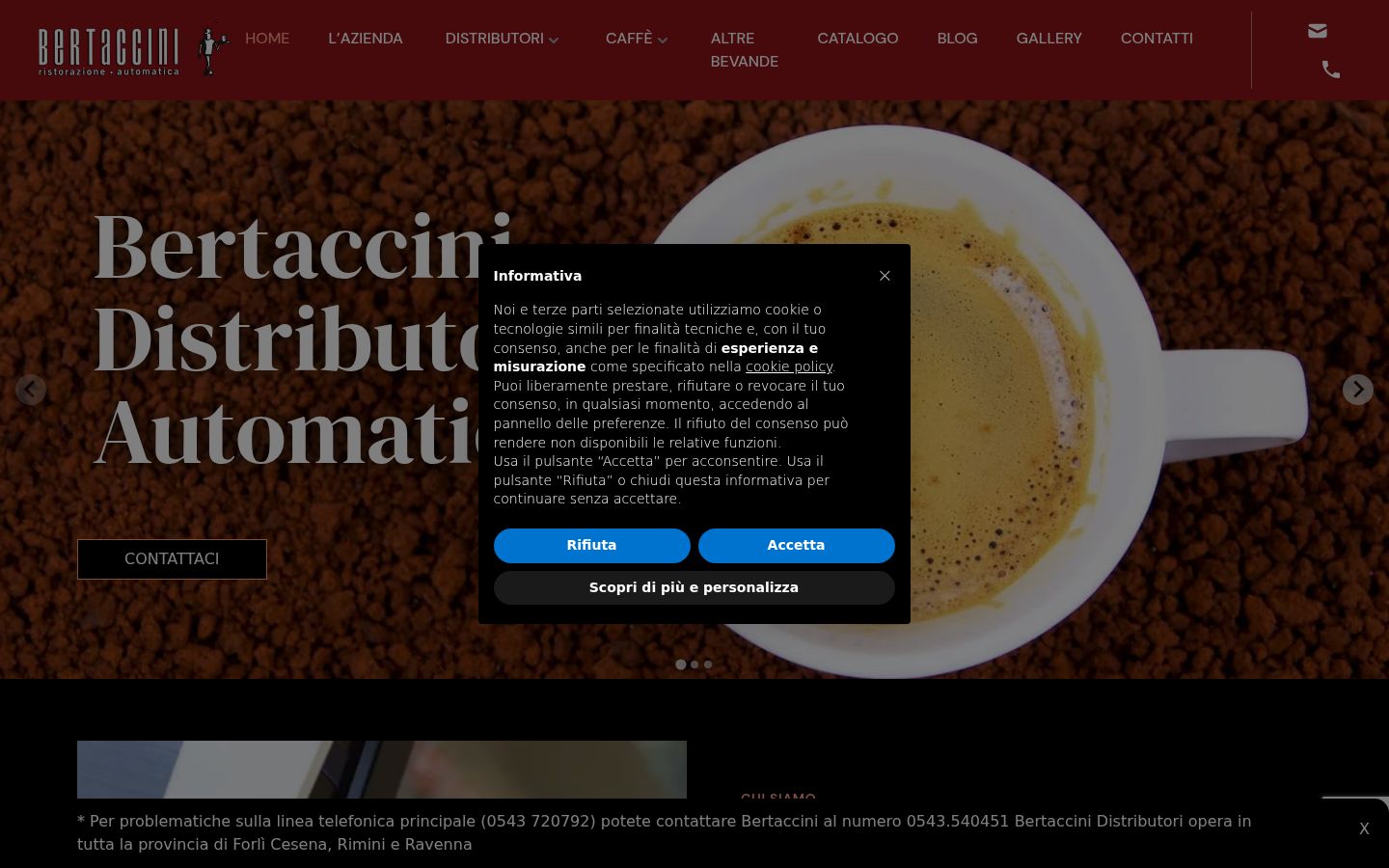 Posnetek zaslona pasice za privolitev, prikazane pred kakršno koli interakcijo