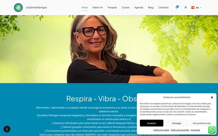 Screenshot von bertafabregas.net