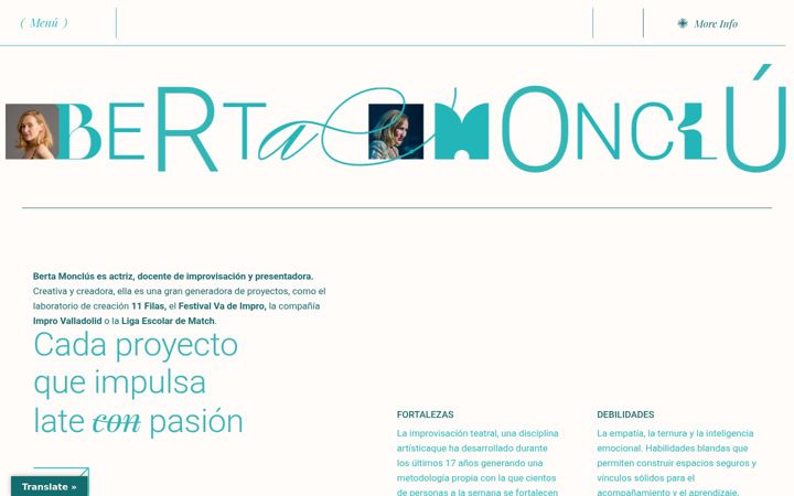 Screenshot of bertamonclus.com