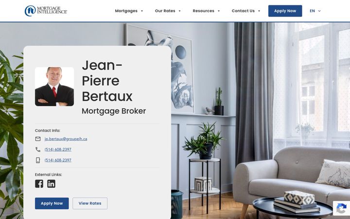 Screenshot of bertaux.ca