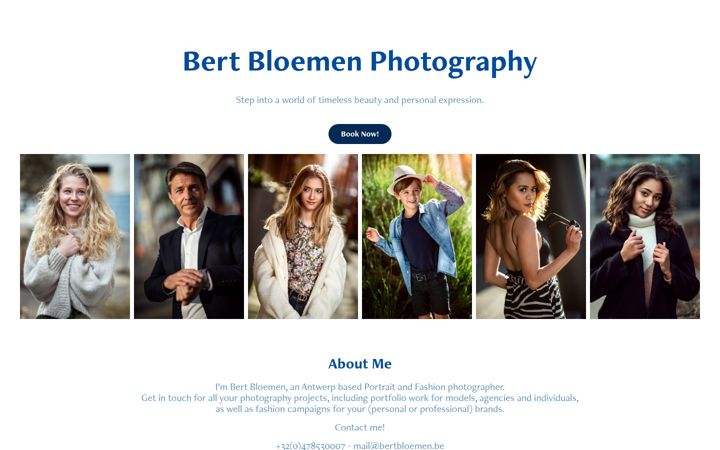 Screenshot of bertbloemen.be