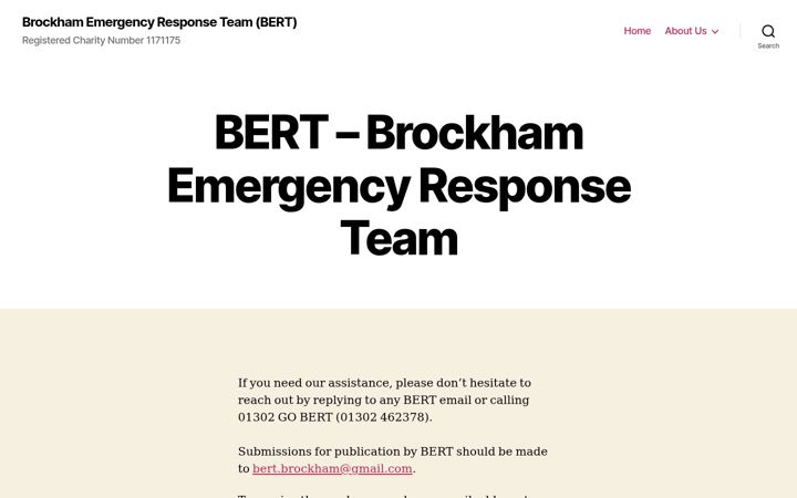 Screenshot of bertbrockham.org.uk