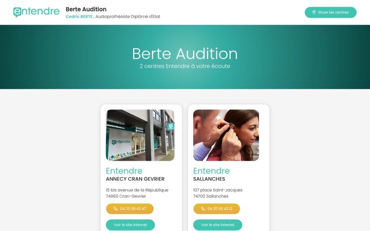 Screenshot of berteaudition.fr