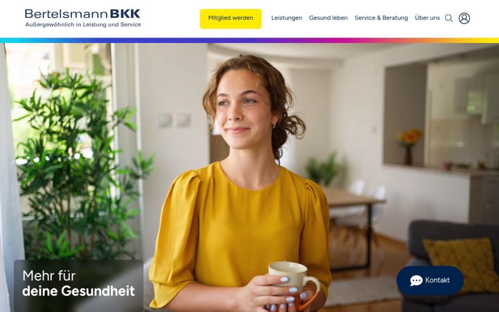 Screenshot of bertelsmann-bkk.de