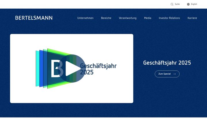 Screenshot of bertelsmann.de