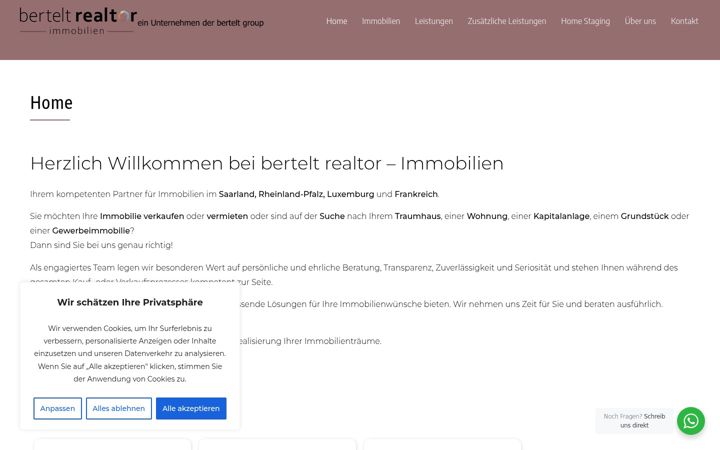 Zrzut ekranu bertelt-realtor.de