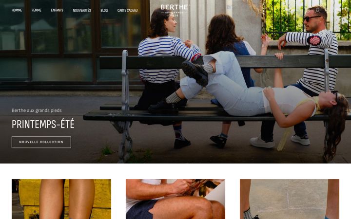 Screenshot of bertheauxgrandspieds.com