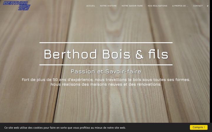 Screenshot of berthodcharpente.com