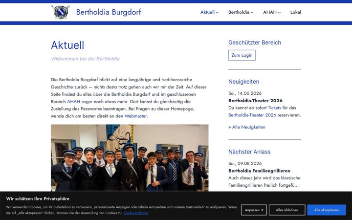 Screenshot of bertholdia.ch