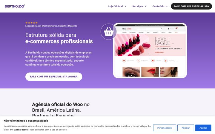 Screenshot of bertholdo.com.br