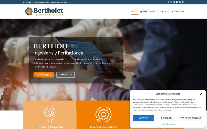 Screenshot of bertholet.es