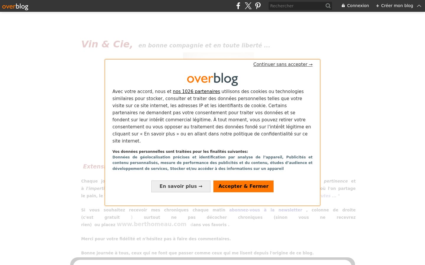 Screenshot tal-banner tal-kunsens muri qabel kwalunkwe interazzjoni