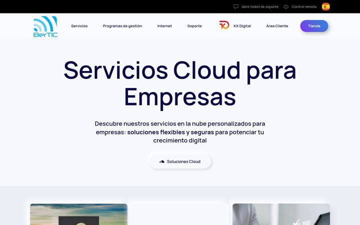 Screenshot of bertic.es