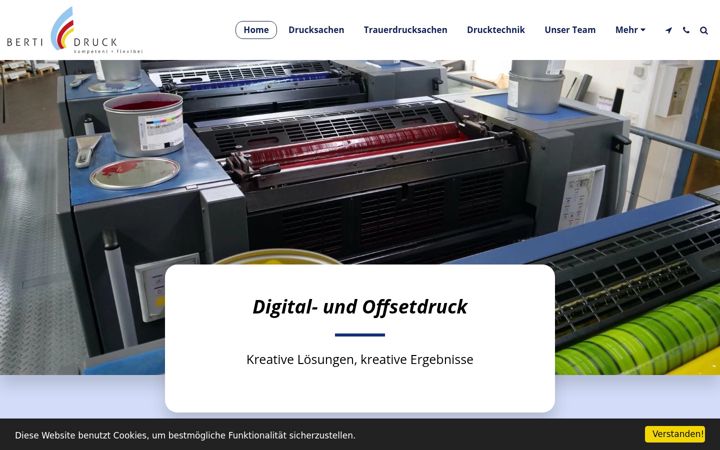 Ekraanipilt saidist bertidruck.ch