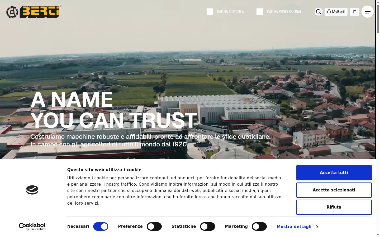 Capture d'écran de la bannière de consentement affichée avant toute interaction