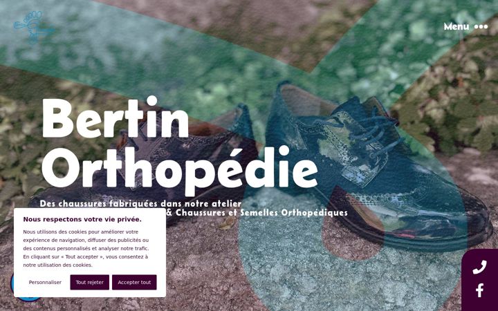 Screenshot von bertin-orthopedie.fr