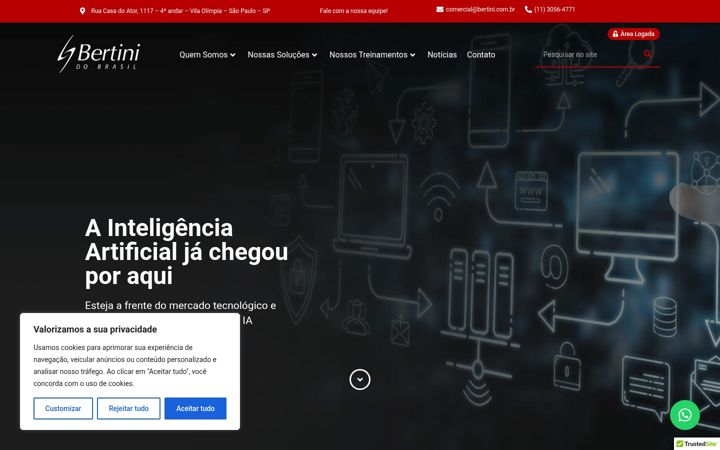 Screenshot stránky bertini.com.br