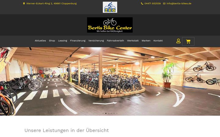 Zrzut ekranu bertis-bikes.de