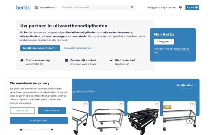 Screenshot of bertis.nl