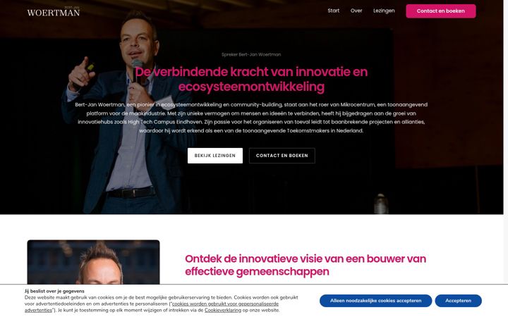 Screenshot of bertjanwoertman.nl
