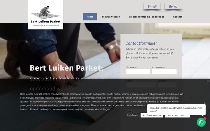 Screenshot of bertluikenparket.nl
