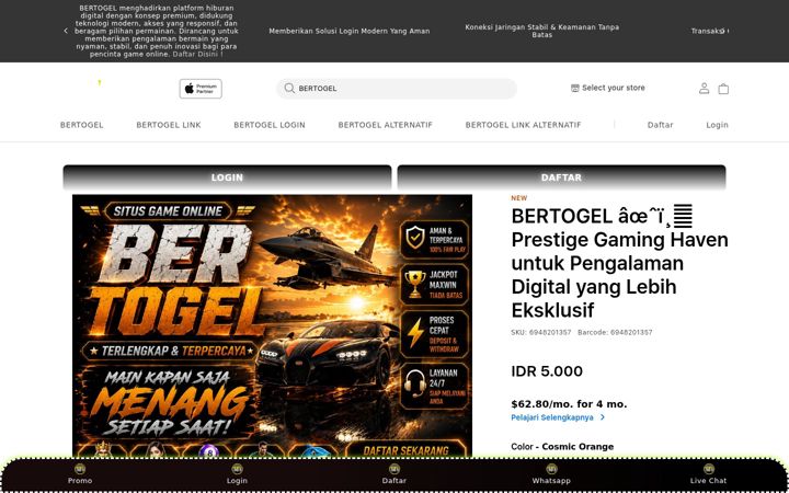 Screenshot of bertogel.org