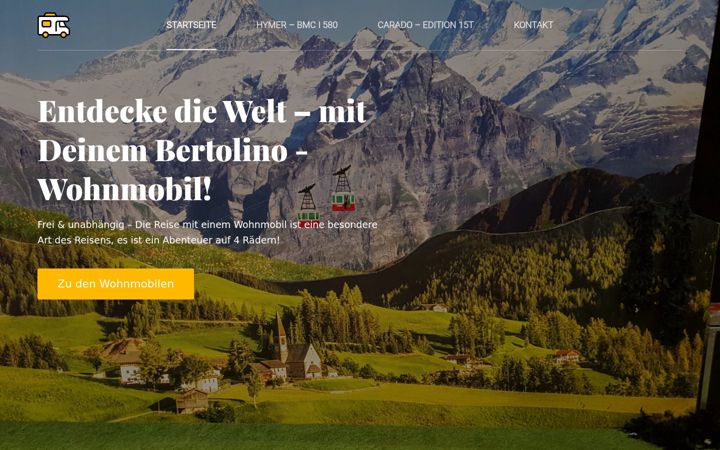 Zrzut ekranu bertolino-wohnmobilvermietung.de