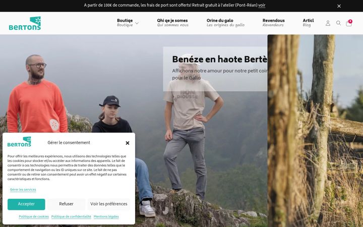 Screenshot of bertons.bzh