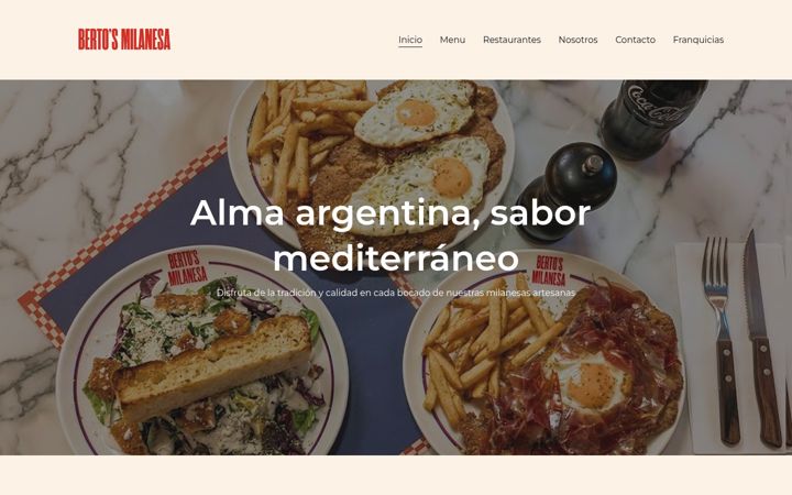 Screenshot of bertosmilanesa.com