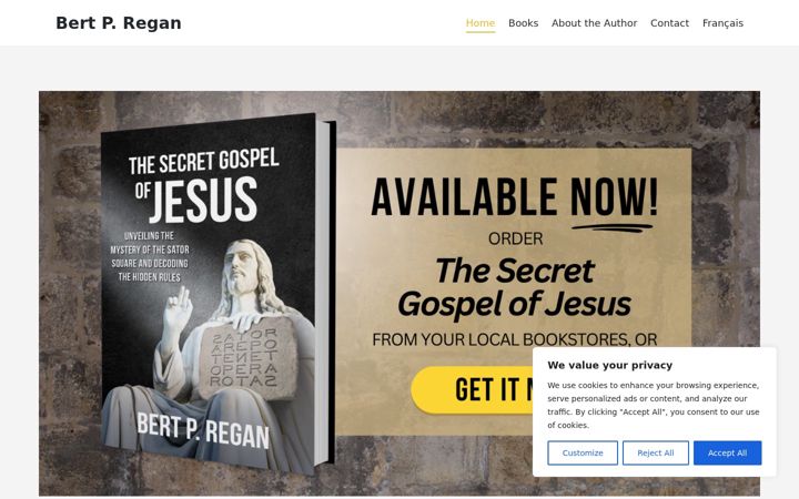 Screenshot of bertpregan.com