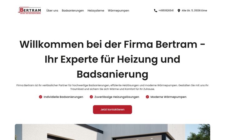 Screenshot of bertram-eime.de
