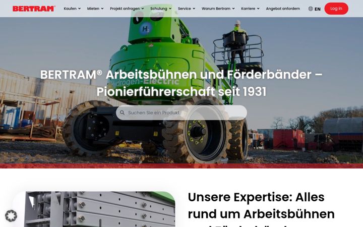 Screenshot of bertram-gruppe.de