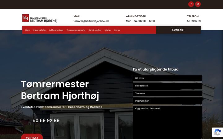 Snímek obrazovky bertramhjorthoej.dk