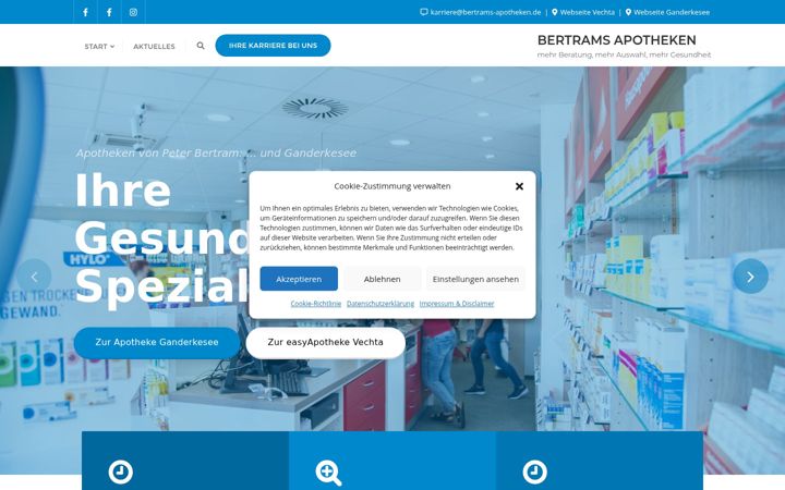 Screenshot of bertrams-apotheken.de