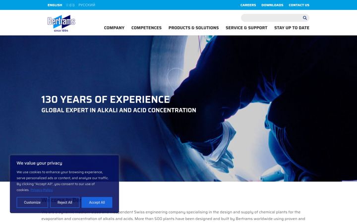 Screenshot of bertrams.ch