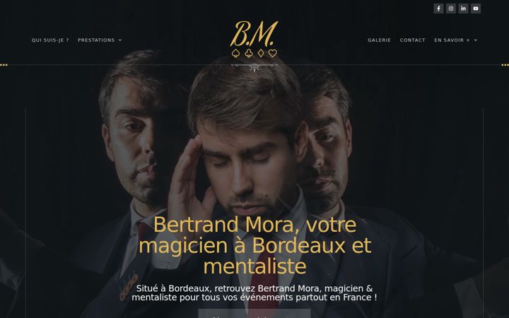 Screenshot of bertrand-mora.com