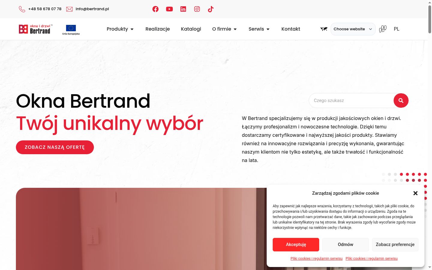 Screenshot tal-banner tal-kunsens muri qabel kwalunkwe interazzjoni