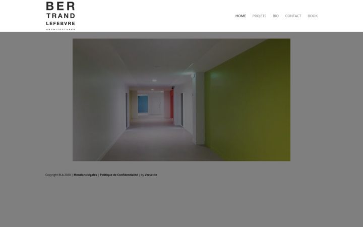 Screenshot of bertrandlefebvrearchitectures.com