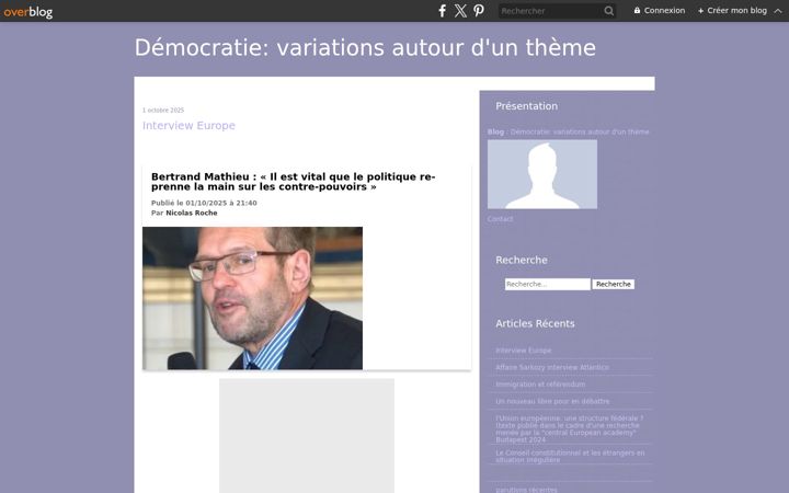 Screenshot of bertrandmathieu.fr