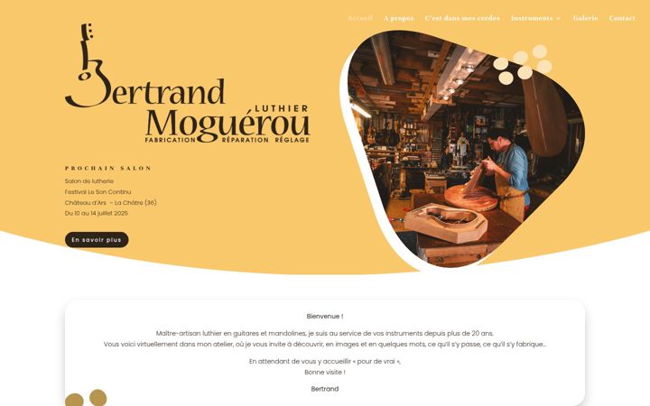 Screenshot of bertrandmoguerou.com